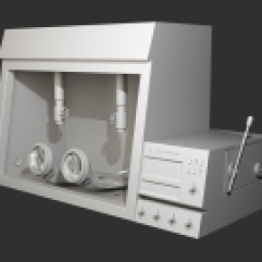 Bio Safety Cabinet Prototype modeled in 3ds Max.
